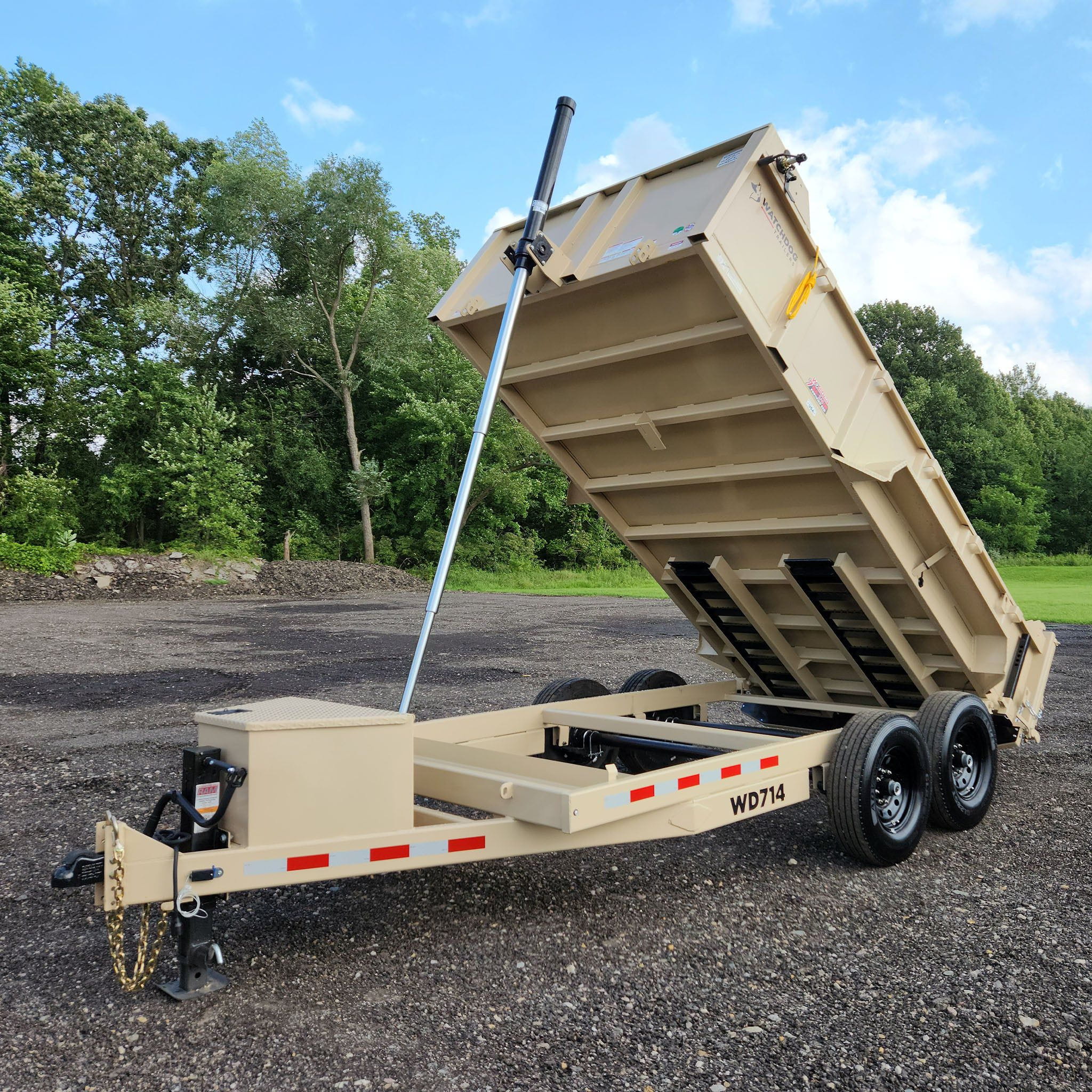 7'x14' WD Hoss Dump Trailer - 67231