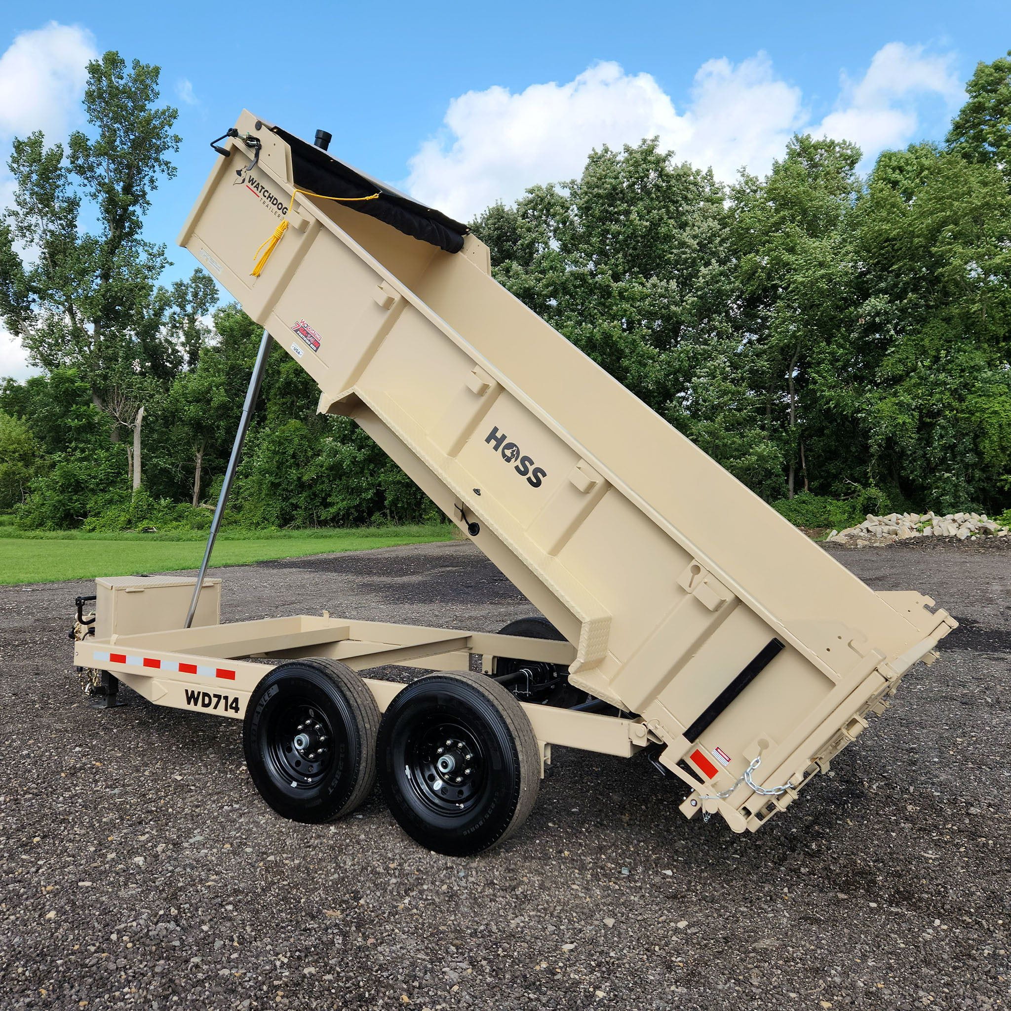 7'x14' WD Hoss Dump Trailer - 67231