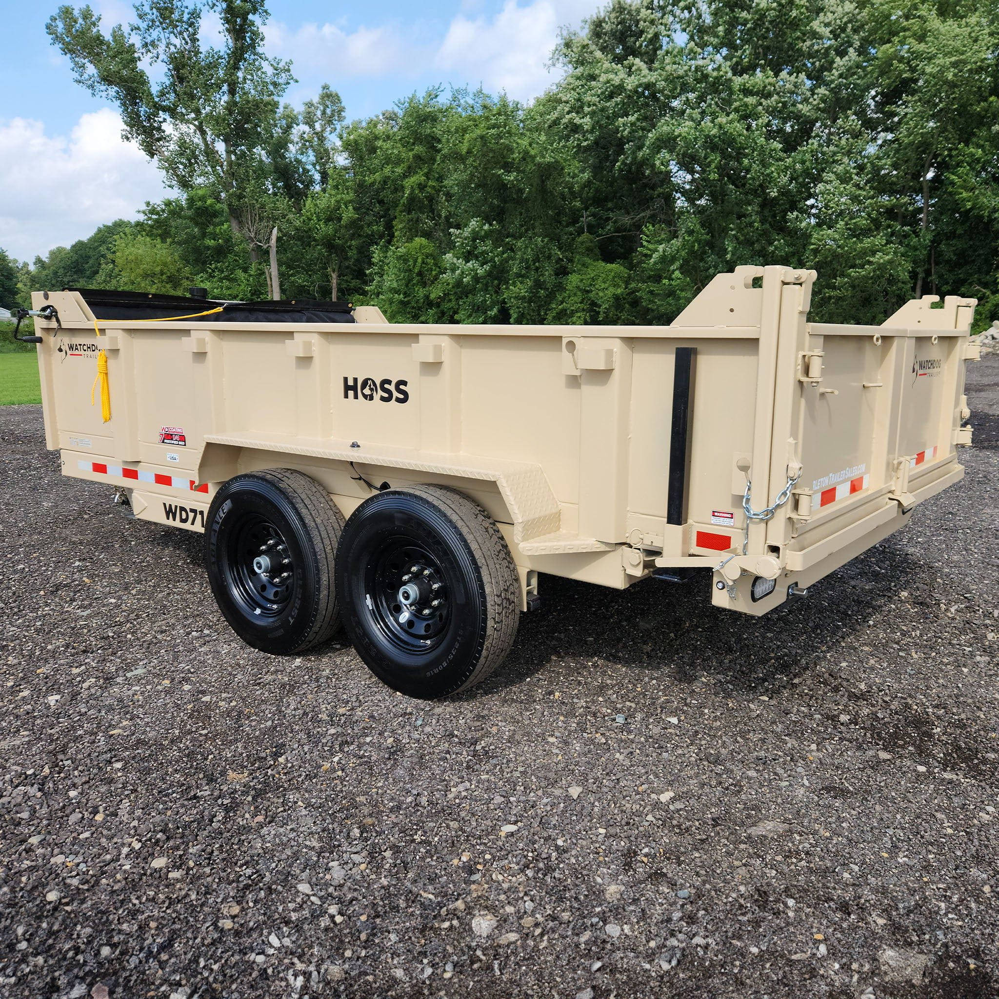 7'x14' WD Hoss Dump Trailer - 67231