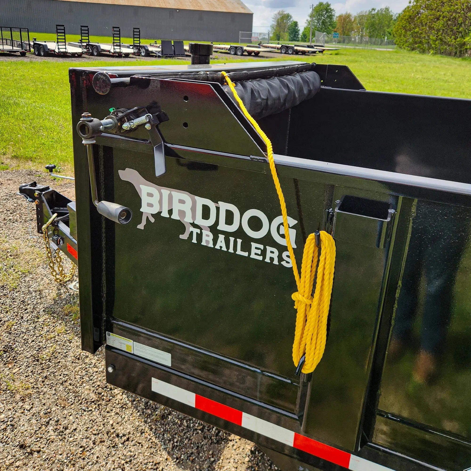 14' Birddog Dump Trailer Gloss Black | Watchdog