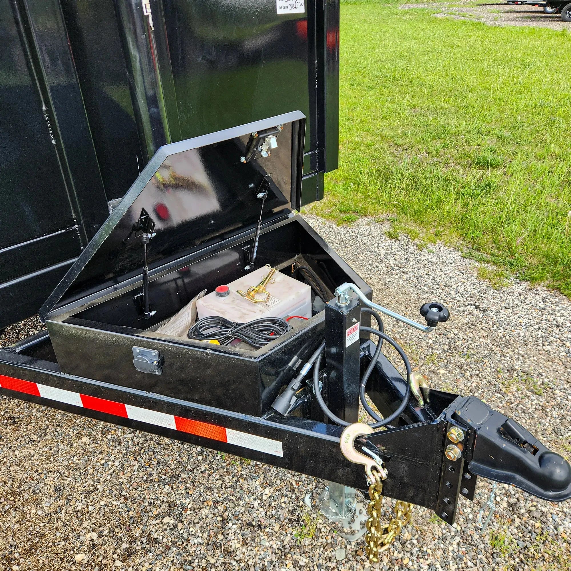 14' Birddog Dump Trailer Gloss Black | Watchdog