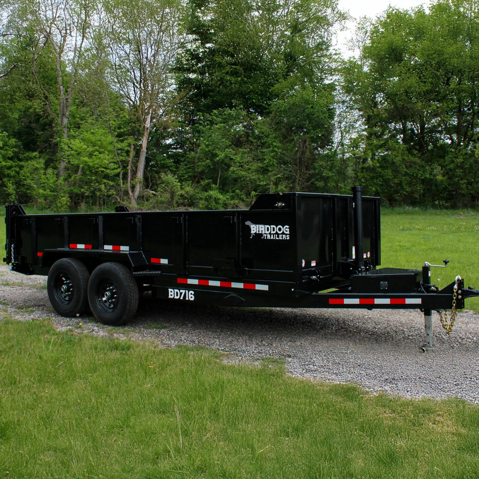 16' Birddog Dump Trailer Gloss Black | Watchdog