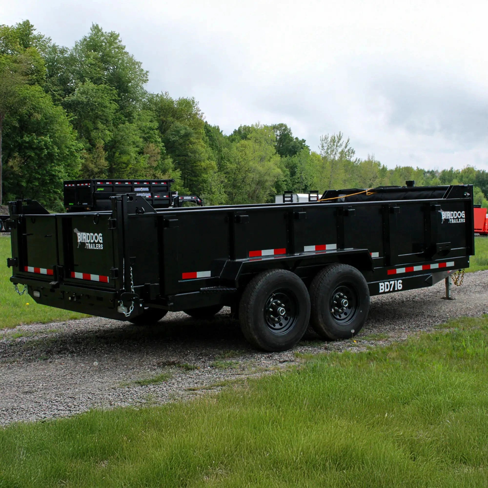 16' Birddog Dump Trailer Gloss Black | Watchdog