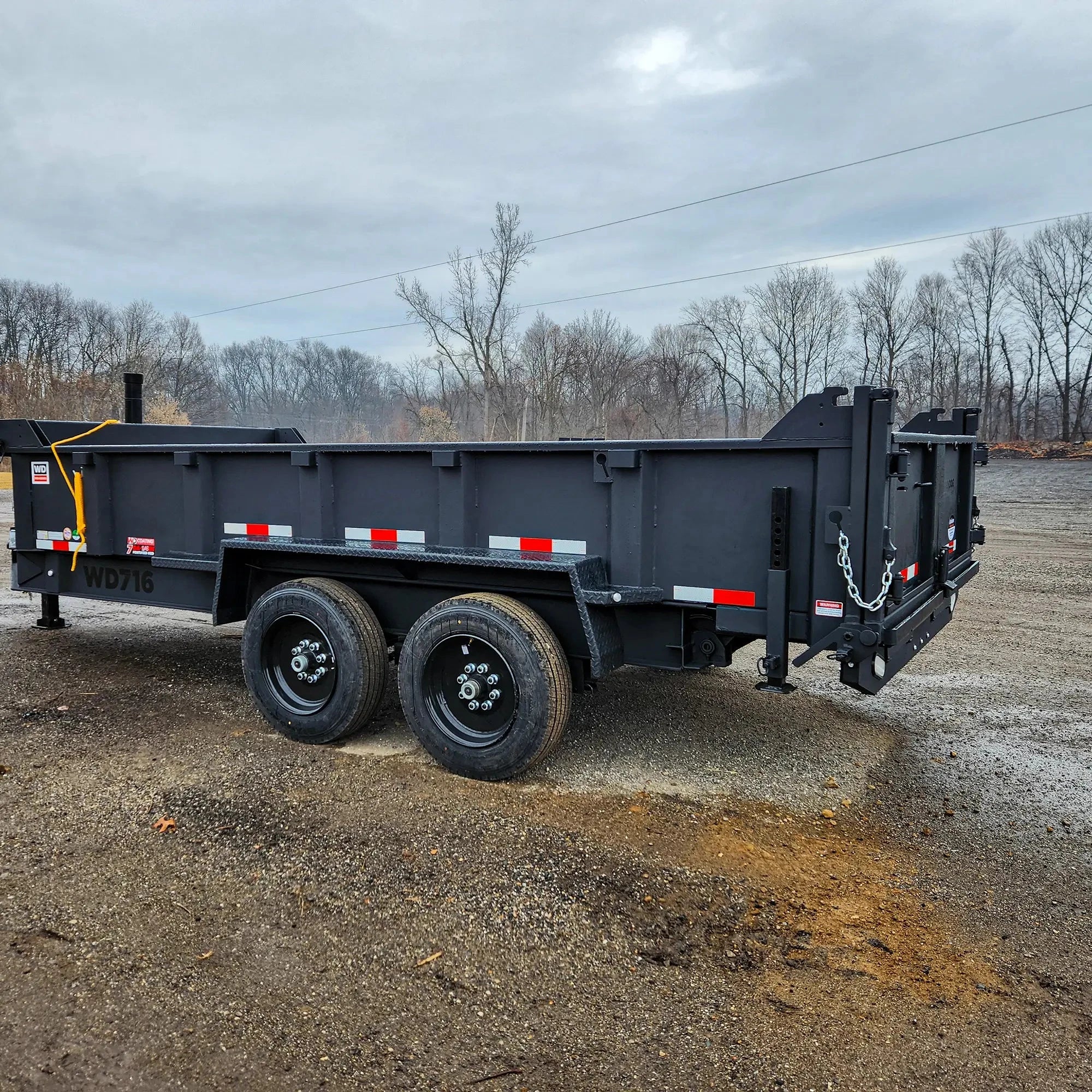 16' Pro-Line Dump Trailer Matte Black | Watchdog