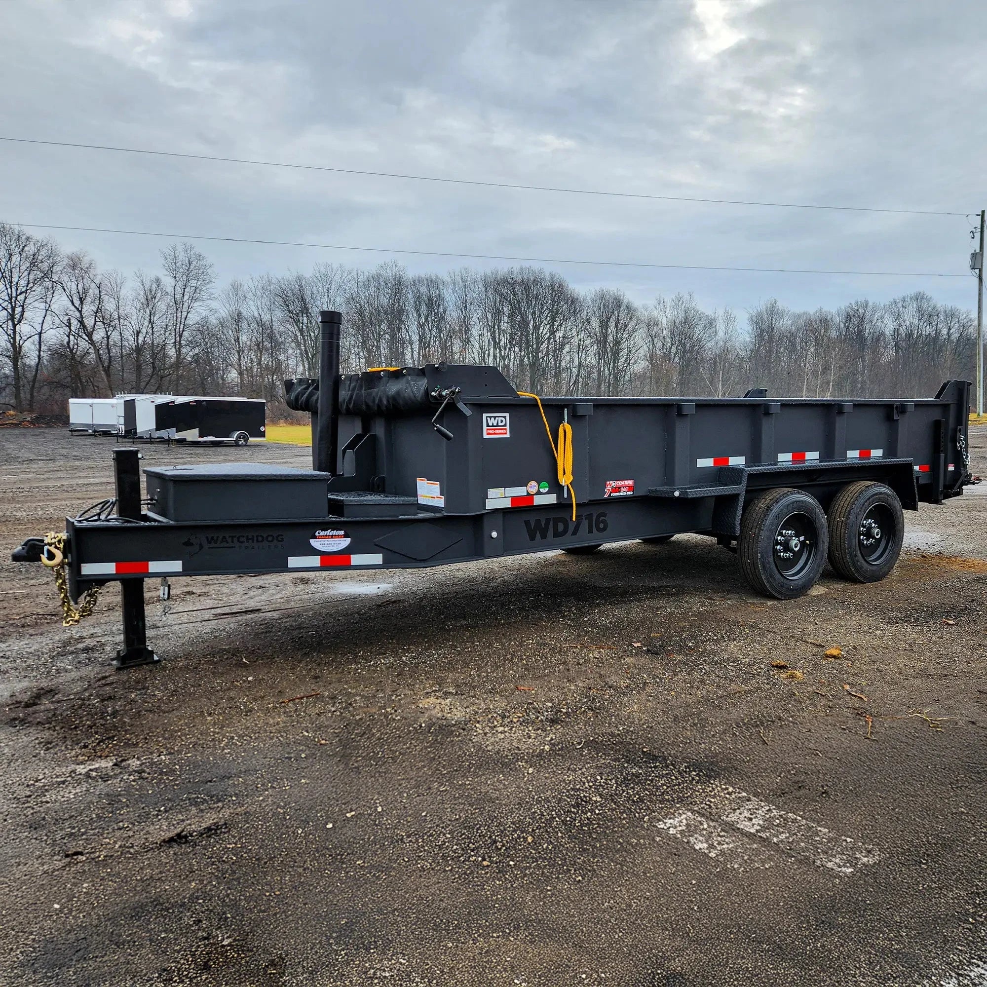 16' Pro-Line Dump Trailer Matte Black | Watchdog