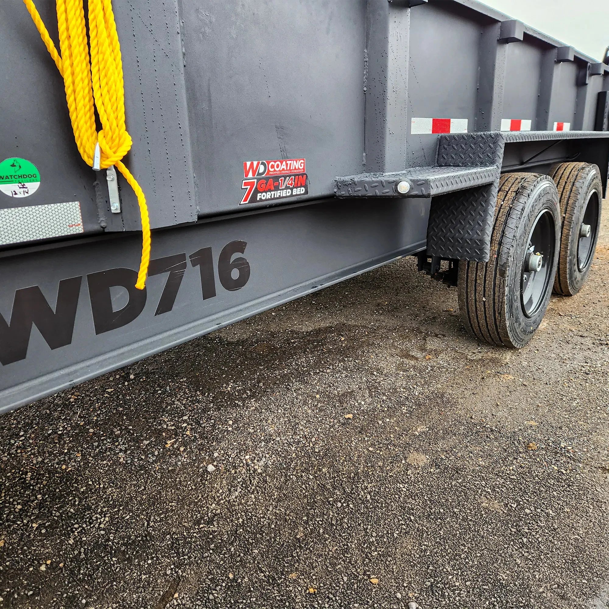 16' Pro-Line Dump Trailer Matte Black | Watchdog