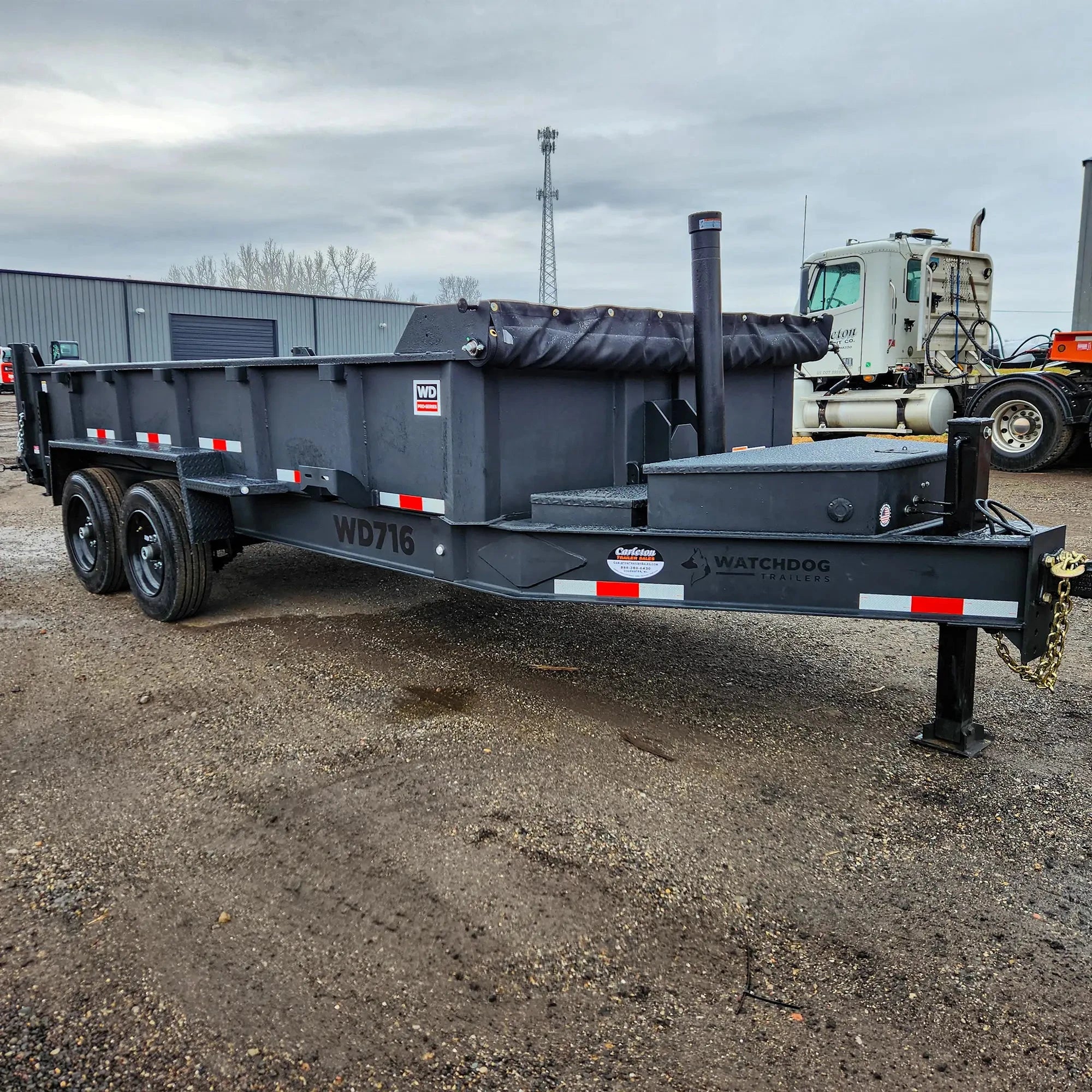 16' Pro-Line Dump Trailer Matte Black | Watchdog