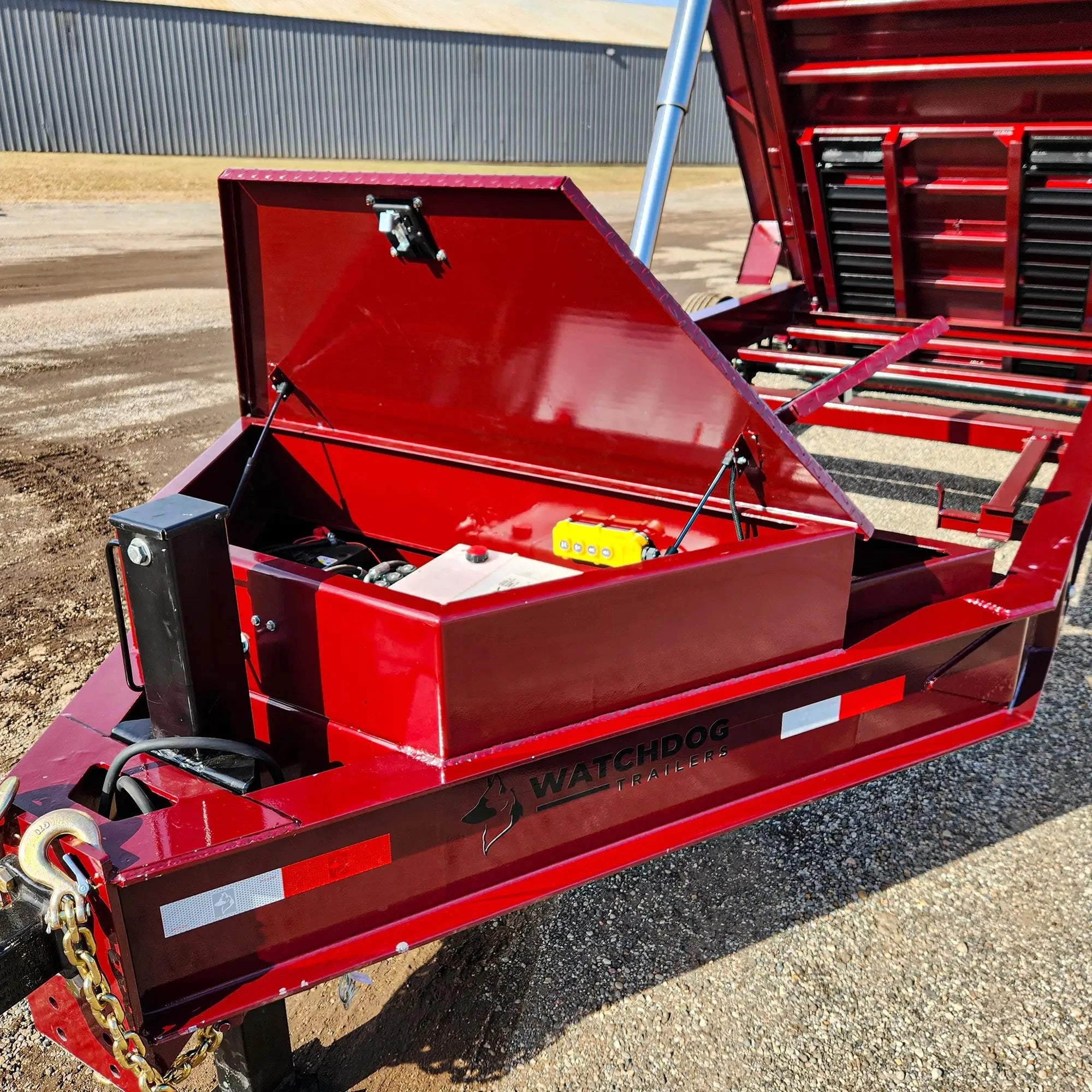 16' Pro-Line Dump Trailer Burgundy | Watchdog