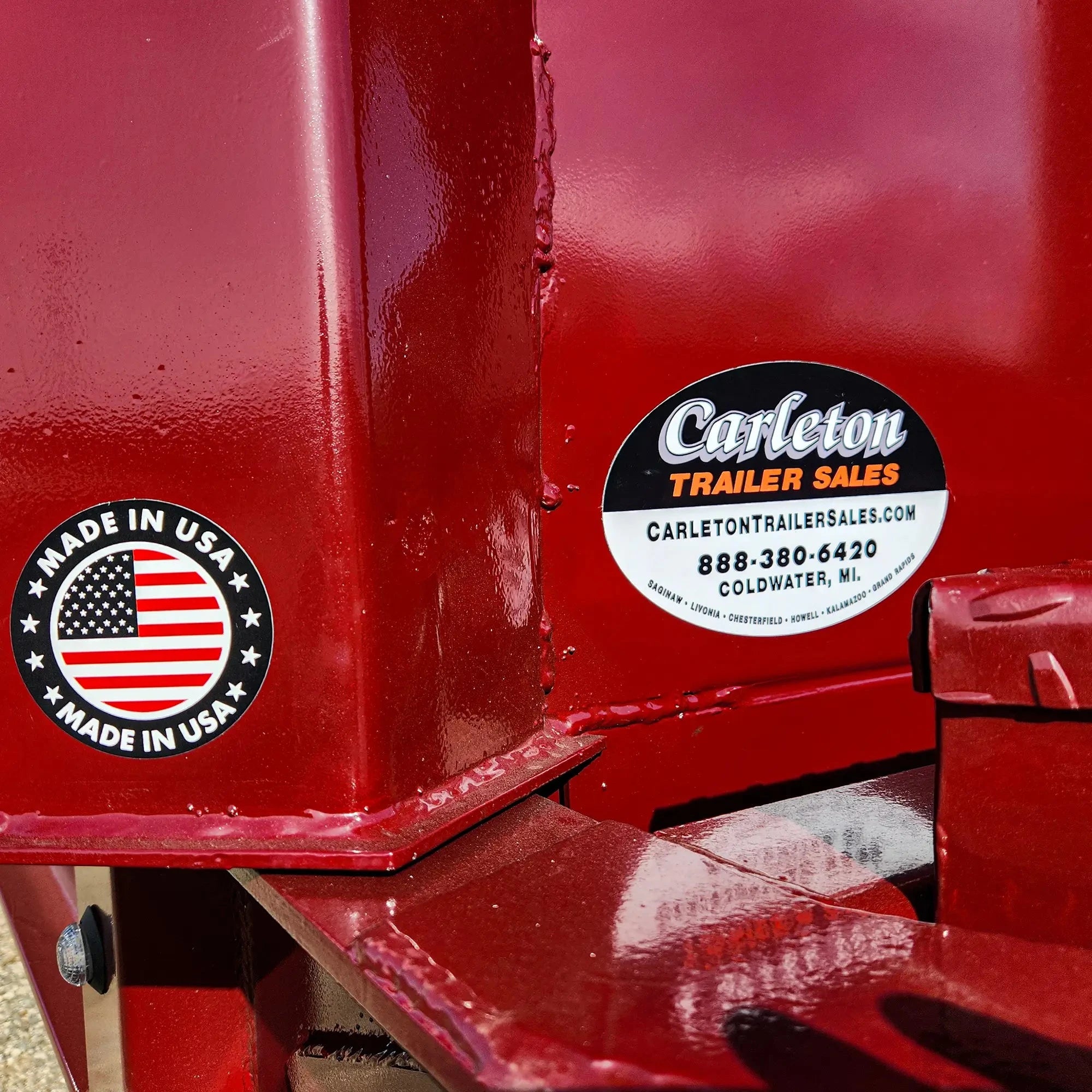 16' Pro-Line Dump Trailer Burgundy | Watchdog