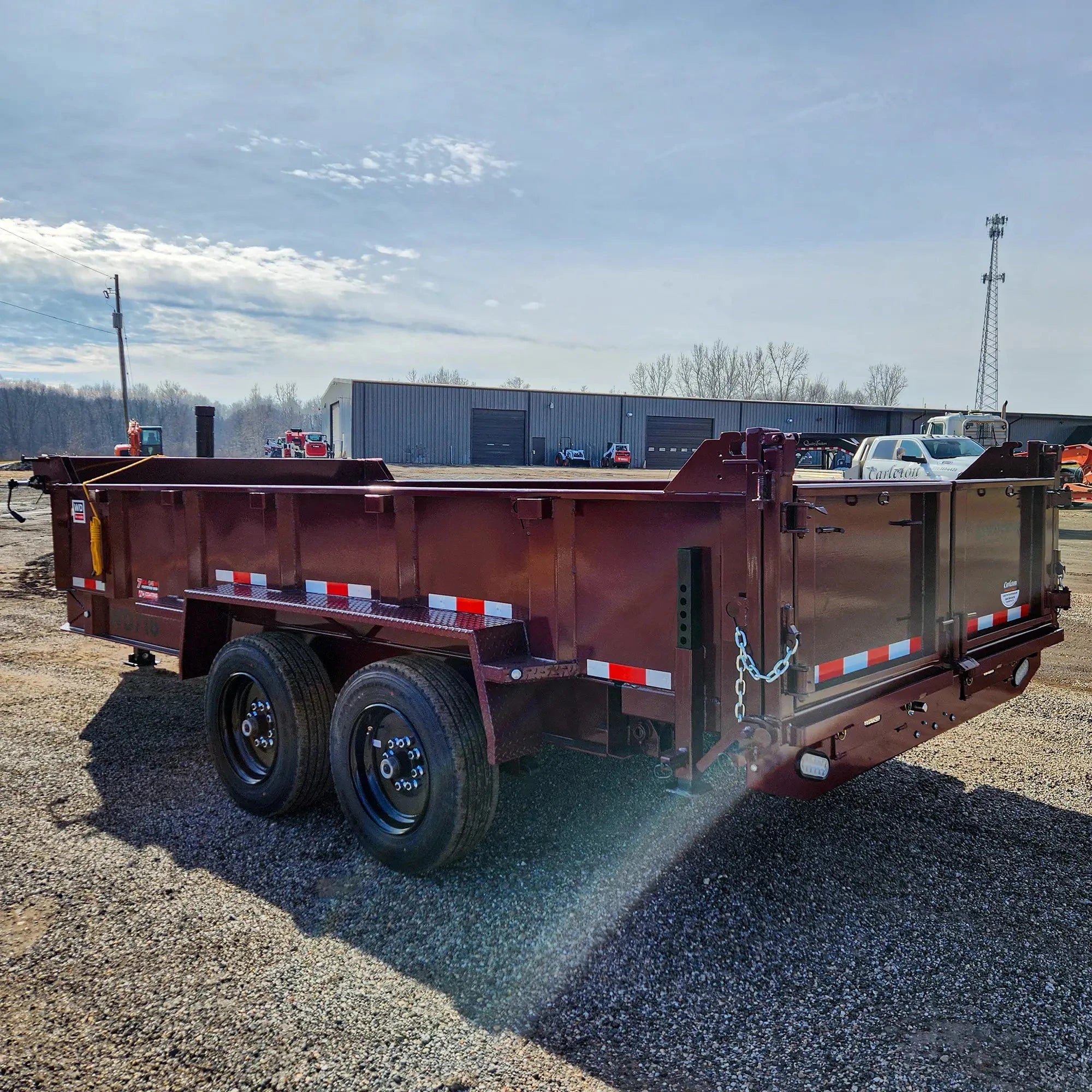 16' Pro-Line Dump Trailer Burgundy | Watchdog
