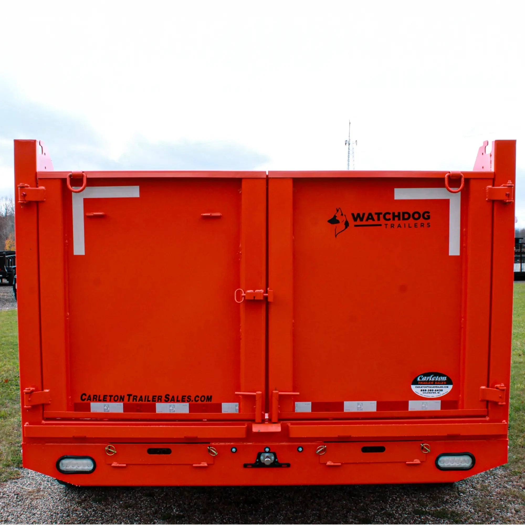 7'x14' Orange WDF Hoss Dump Trailer | Watchdog