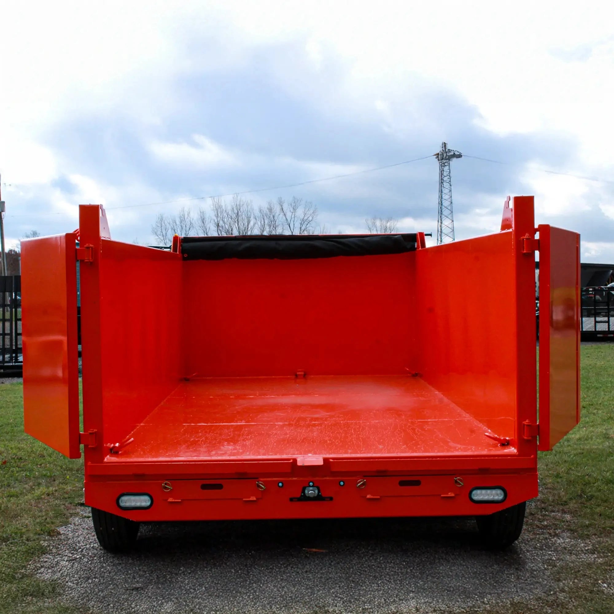 7'x14' Orange WDF Hoss Dump Trailer | Watchdog