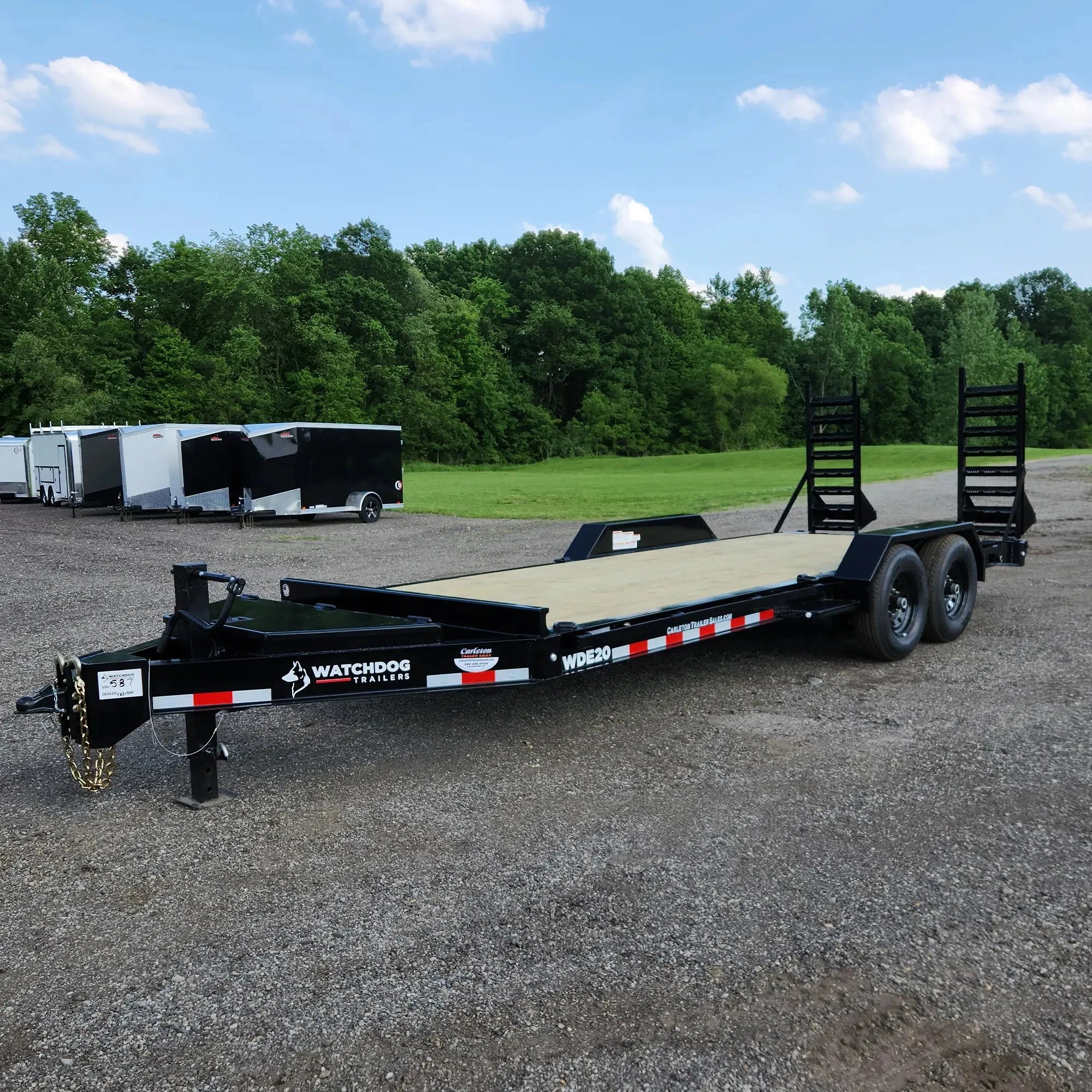 20' Black WDE Equipment Trailer | Watchdog