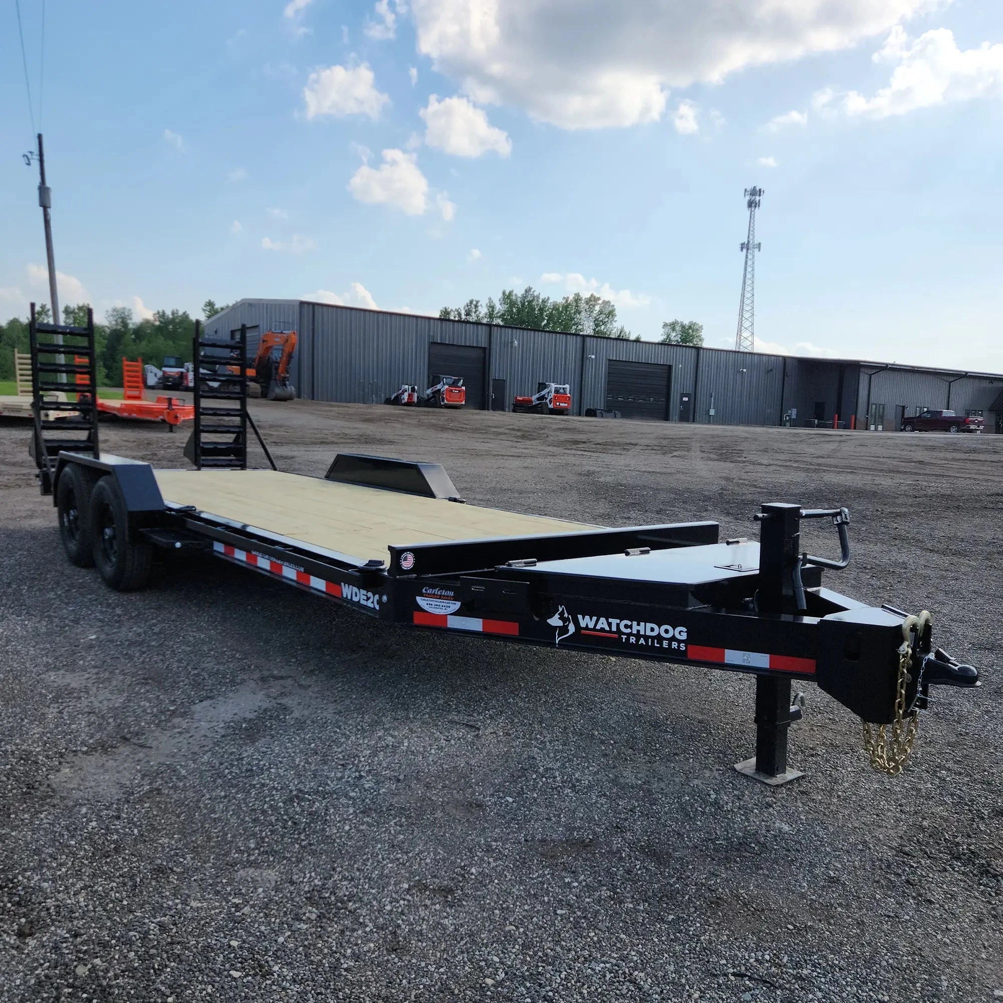 20' Black WDE Equipment Trailer | Watchdog