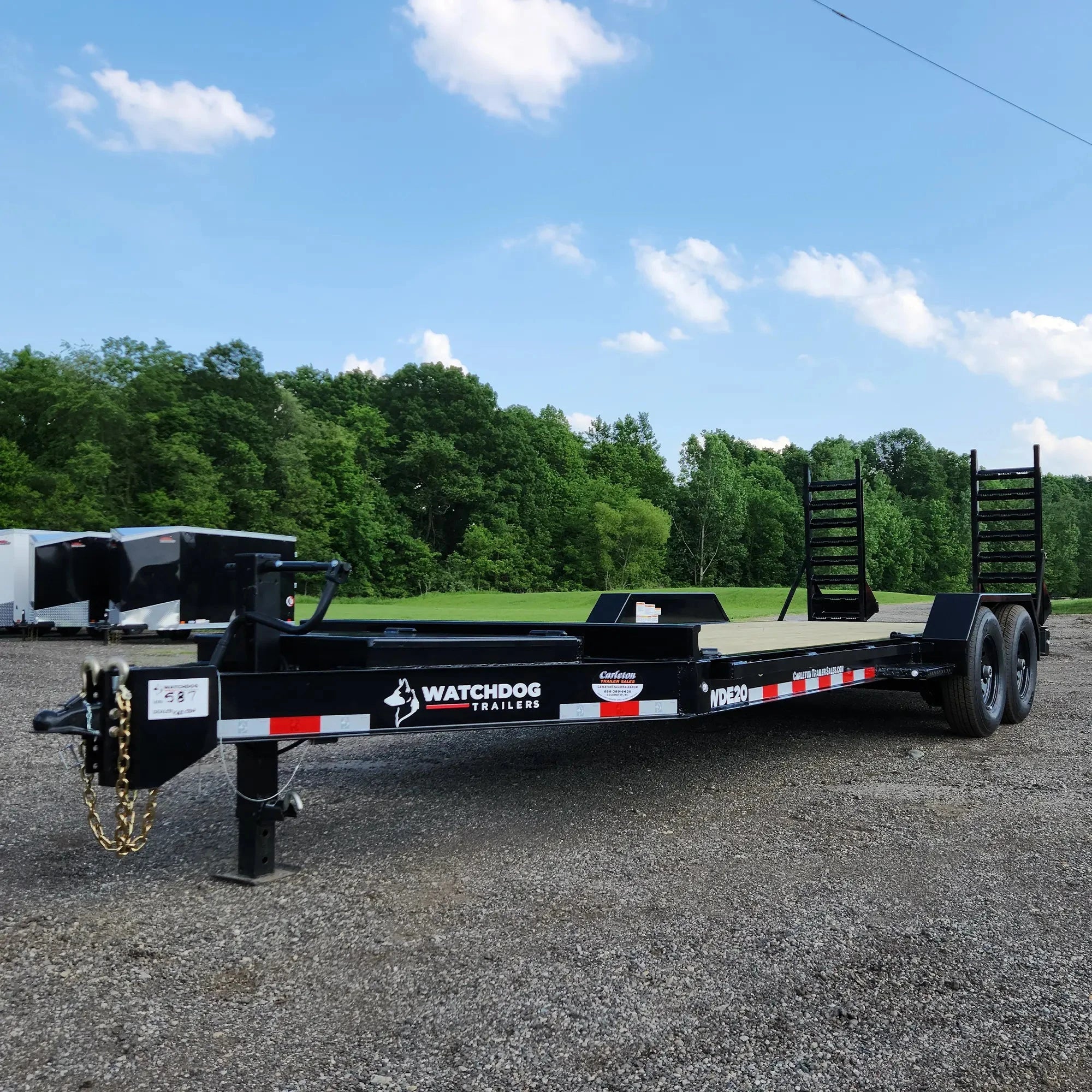 20' Black WDE Equipment Trailer | Watchdog