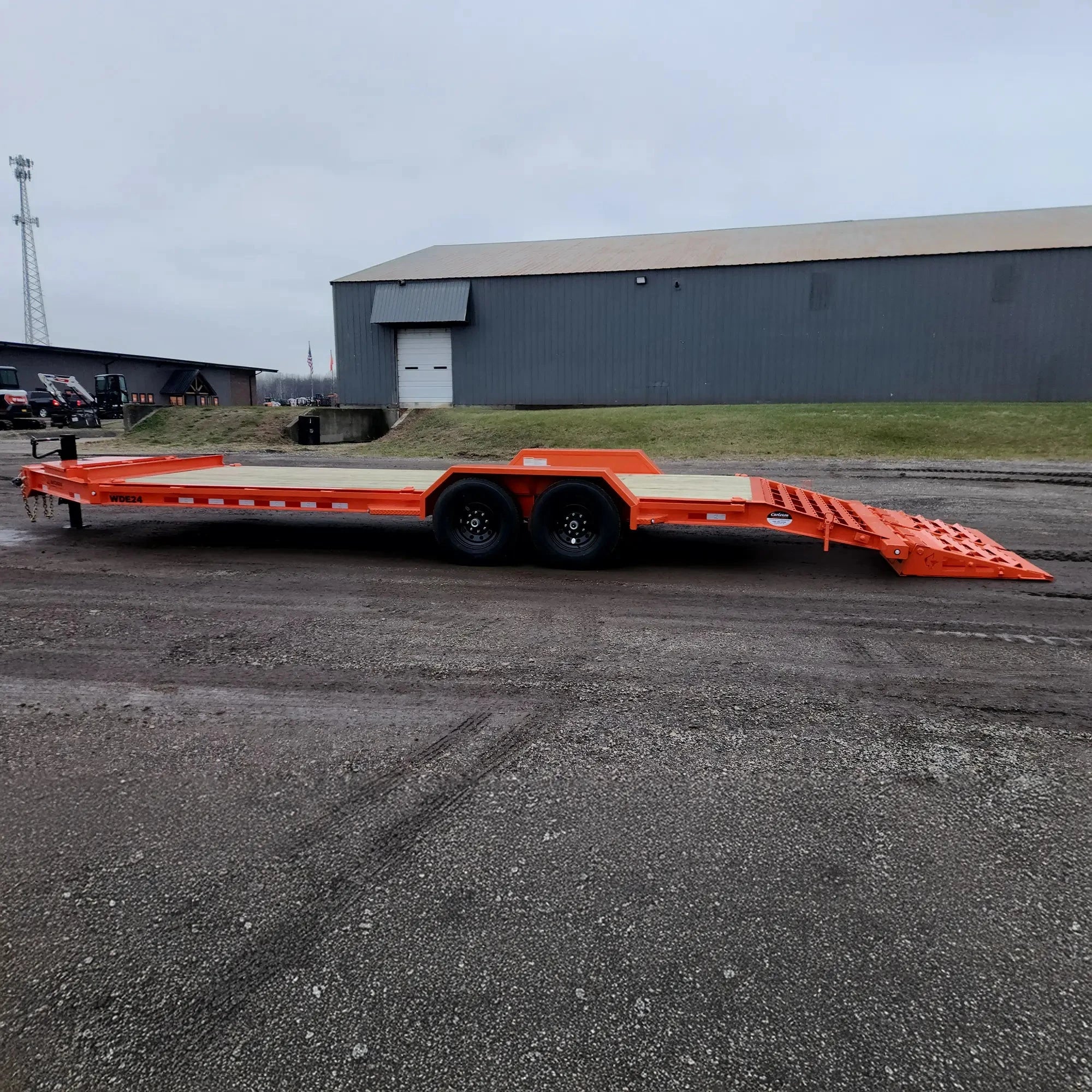 24' Orange WDE Equipment Trailer | Watchdog