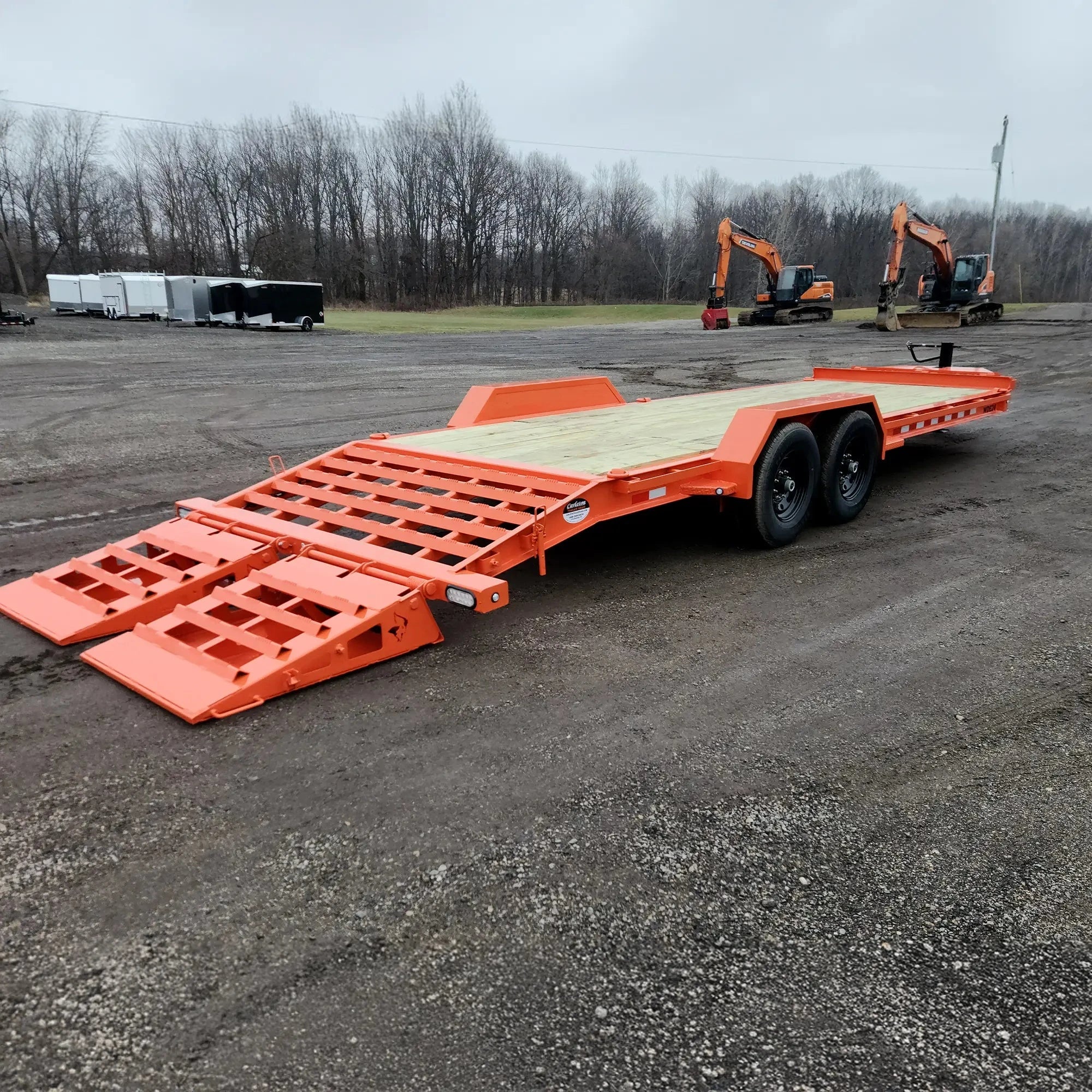 24' Orange WDE Equipment Trailer | Watchdog