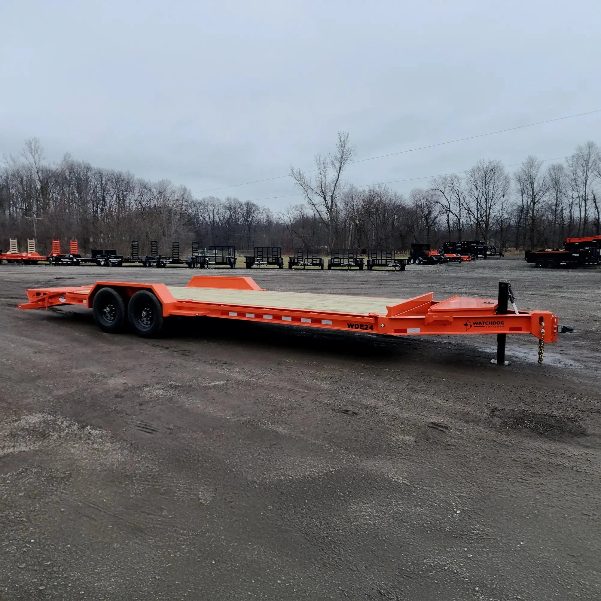 24' Orange WDE Equipment Trailer | Watchdog