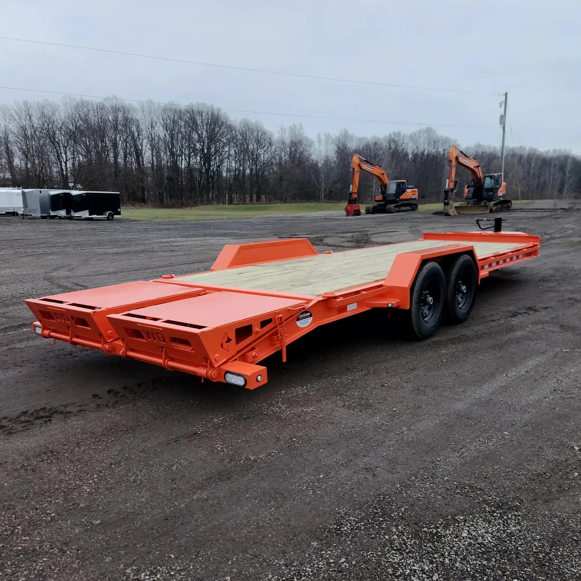 24' Orange WDE Equipment Trailer | Watchdog