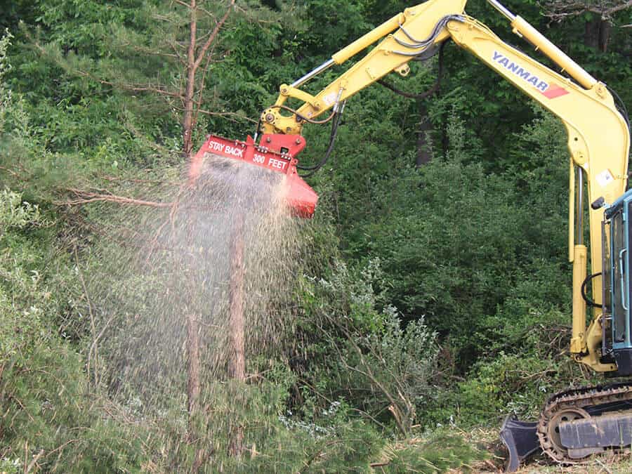 Bull Hog Excavator Mulching Head | Fecon