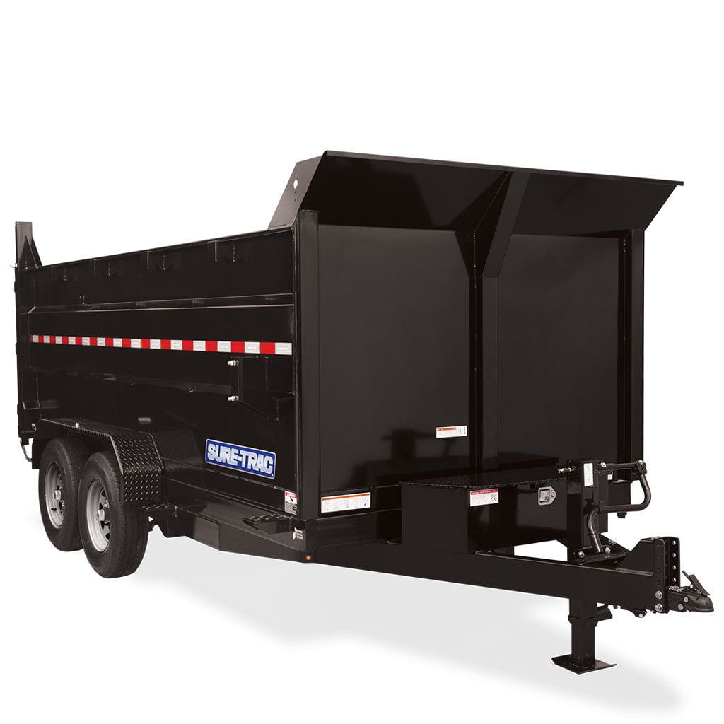 HD Low Profile Dump Trailer 4' Sides | Sure-Trac