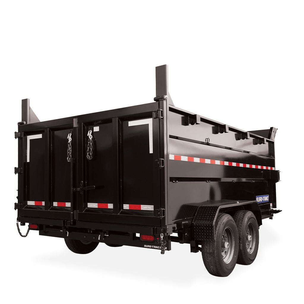 HD Low Profile Dump Trailer 4' Sides | Sure-Trac