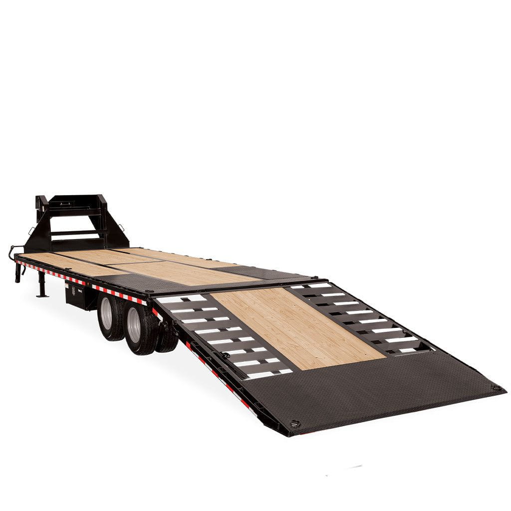 HD Low Profile Power Hydraulic Beavertail Deckover Trailer | Sure-Trac