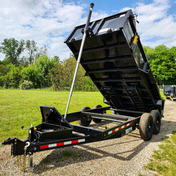 14' Birddog Dump Trailer Gloss Black | Watchdog