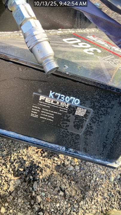 FST360 Stump Grinder | Fecon - Stock Image 1